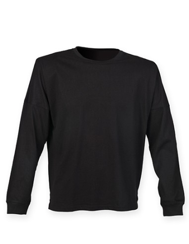 S-SF514-Unisex Drop Shoulder Slogan Top